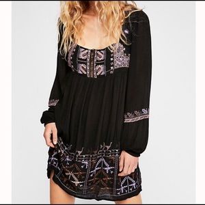 Riannon embroidered baby doll dress